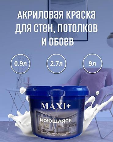 MAXI+ — моющаяся краска для стен и потолков. Русс.яз