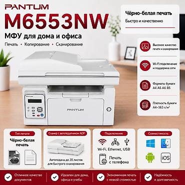Pantum M6553nw 3в1 МФУ с Wi-Fi принтер копия печать сканер, полностью