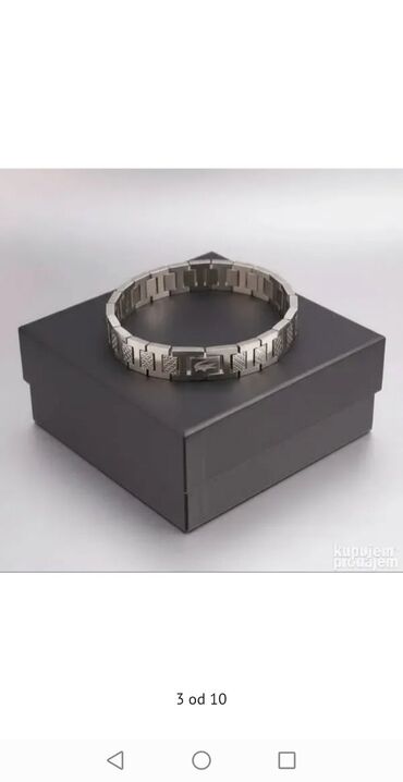 Narukvice: Narukvica Lacoste hirurški čelikCena:2200din — 3