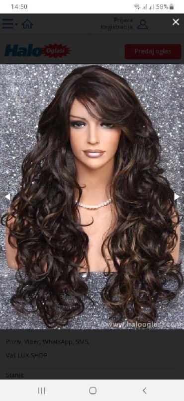 Perike i klipse: Poluprirodne Kanekalon Perike ‼Peru se Peglaju i Uvijaju‼ NOVO — 11