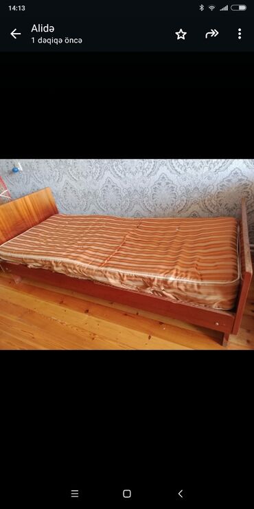 железная мебель: Односпальная кровать, Россия, Б/у