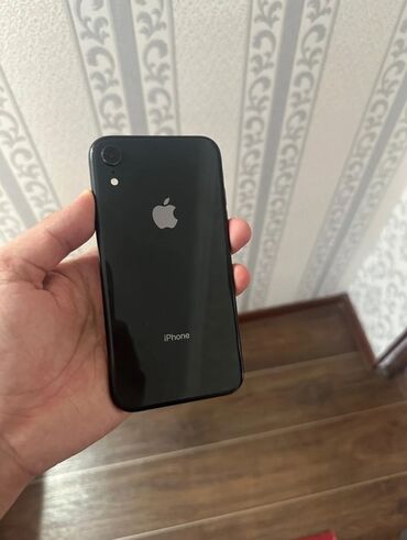 iphone xr цена ош: IPhone Xr, Колдонулган, 128 ГБ, Кара, 100 %