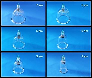 tibbi tonometr: Hicama bankaları 6 ölçüdəHicama bankaları 6 ölçüdə 2 sm, 3 sm. 4 sm, 5 — 1