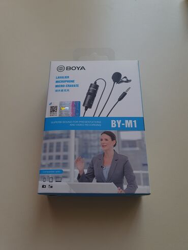 аудио ресивер: BOYA BY-M1 yaxa mikrofonu ideal vəziyyətdədir, heç bir problemi