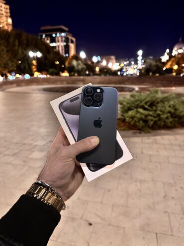 işlənmiş iphone kreditlə: IPhone 15 Pro, 128 GB, Mavi, Face ID