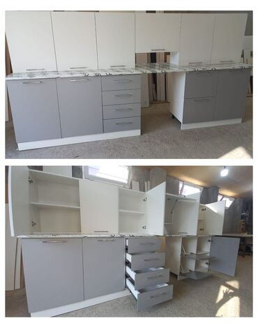 Salon, tibbi mebel: Mətbəx mebeli satılır 500 azn.Uzunluq 3.15 sm.Materal türk