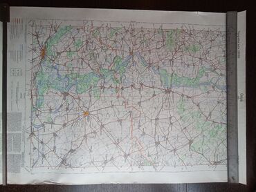 Ostali predmeti za umetnost i kolekcionarstvo: Vojne topografske karte sa slike,iz perioda JNA,11 komada na stanju — 11