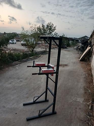 meta glasses: Çoxfunksiyalı dəmir “Power Tower” trenajor stendi - Çənə çəkmə üçün — 2