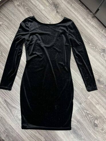 braon haljina bez rukava do kolena a: M (EU 38), color - Black, Other style, Long sleeves