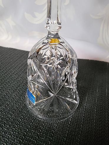 Ostali kućni dekor: Kristalno novo zvono Nemacka 80te. Vece zvono kristal,led kristal sve — 8