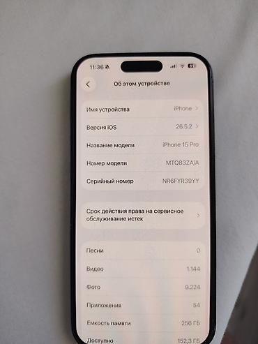 iphone x qara: IPhone 15 Pro, 256 GB, Black Titanium, Face ID — 2