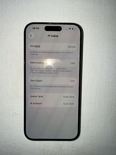 iphone 15 pro max satis: IPhone 15 Pro, 256 GB, Black Titanium, Zəmanət — 9