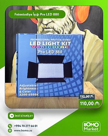 reys isiqlar: 🔥 Fotostudiya İşığı Pro LED 880 Peşəkar Foto Video ✅ Marka: No Brand — 1
