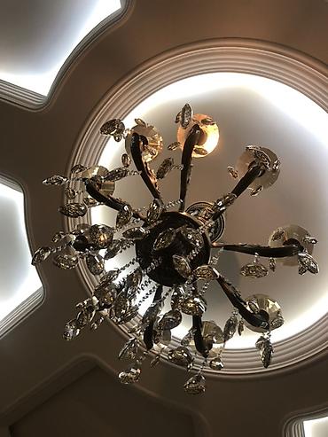 İşıqlandırma: Çılçıraq, 10 və daha çox lampa, Metal — 3