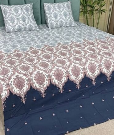 Комплекты постельного белья: Комплект постельного белья 100% хлопок включающий простыню — 43