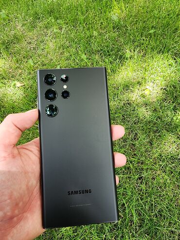 Samsung: Samsung Galaxy S22 Ultra, Б/у, 256 ГБ, цвет - Черный, 1 SIM