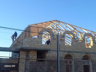 Dam işləri: Dam örtüyü və karkas işləri xidməti - Çərçivə/qarşılama: Taxta — 6