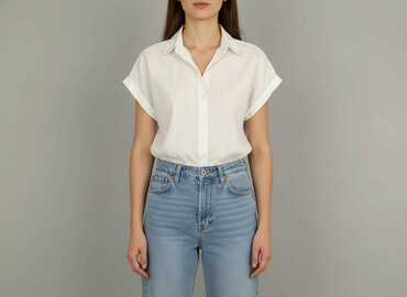 koszula biała plażowa: Women's blouse, size S