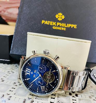 Наручные часы: Patek Philippe Geneve kişi qol saatı - Korpus və qolbaq: parlaq metal — 3