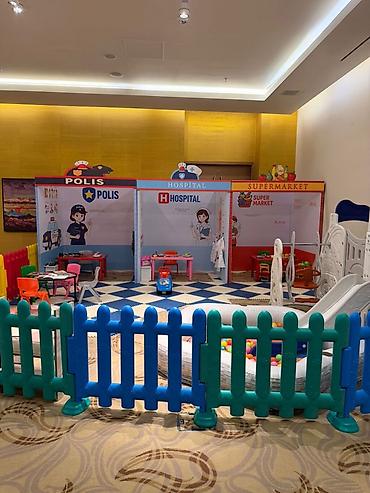 miniş: Uşaq üçün modul mini-şəhər oyun zonası – Polis, Xəstəxana və — 1