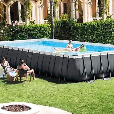 hovuz filteri: № 7995 Məhsulun adı: Intex Rectangular Frame H26374NP karkaslı hovuz — 3