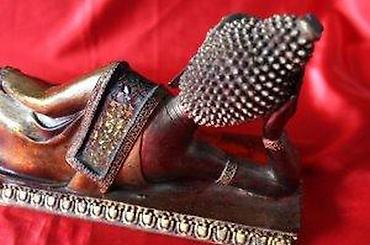 Figure: STARA FIGURA BUDE, RECLINING BUDDHA, LEŽEĆI BUDA, RETKO | Stara — 17