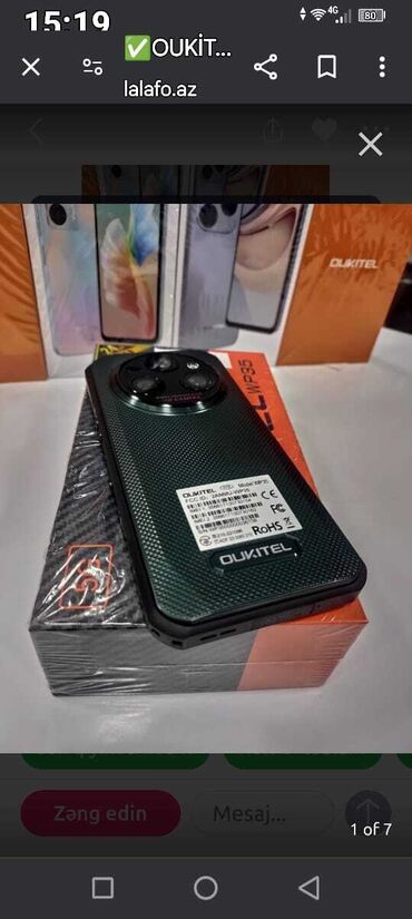 телефон fly nimbus 8: Oukitel WP35 modeli zərbəyə davamlı smartfon. Qara rəngdədir və arxa