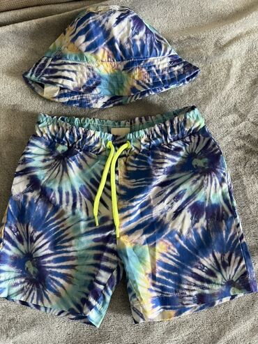 Defacto Kids Collection markalı, mavi və ağ rənglərdə, dəbli naxışlı