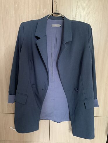 пиджак серый: Пиджак, Классическая модель, Оверсайз, XS (EU 34)