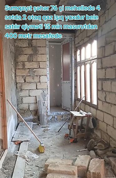 tap az ağstafa: Sumqayıt şəhəri, 76-cı məhəllə. 4 sot torpaq sahəsində 2 otaqlı həyət — 1