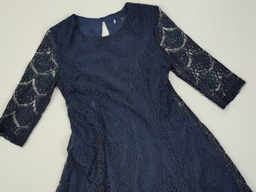 sukienki jeansowe: Sukienka, F&F, 9 lat, 128-134 cm, stan - Dobry