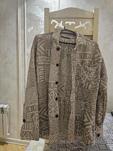 ayrı kupalnik: Antony Rossi kişi köynək-jaket (overshirt) - Rəng: bej/qəhvəyi — 2