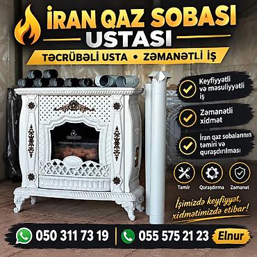 iş qurmaq: Təmir, Sobalar, Quraşdırılma, Zəmanətlə — 1