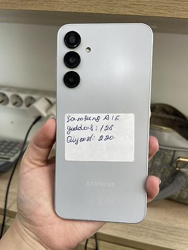 Samsung Galaxy A16, 128 GB, rəng - Ağ, Zəmanət, Sənədlərlə lalafo.az -da Samsung Galaxy A16, 128 GB, rəng - Ağ, Zəmanət, Sənədlərlə