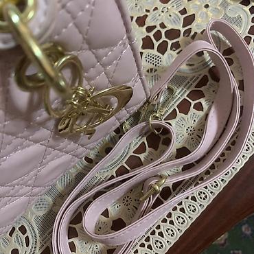 soft shell: Сумка мини-формата в стиле Lady Dior, цвет нежно-розовый. Ношеное 2 — 4