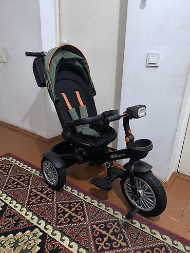 Детские велосипеды: Детский трехколесный велосипед-каталка Skillmax с родительской ручкой — 5