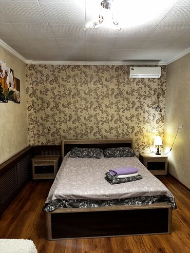 посуточный: 1 бөлмө, Интернет, Wi-Fi, Кондиционер, Жаздык, жууркан-төшөк каптары