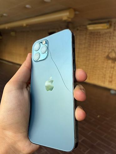iphone arxa şüşə: IPhone 12 Pro, 128 GB, Pacific Blue, Qırıq, Face ID — 4