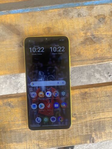 телефон редми 10 с: Poco M3, Б/у, 64 ГБ, цвет - Желтый, 1 SIM, 2 SIM