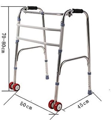 Yerimək üçün arabalar, çəliklər, əsalar, rollatorlar: Xadok volker wolker xadinok yürtəc yürütücü təkərli çatdırılma var