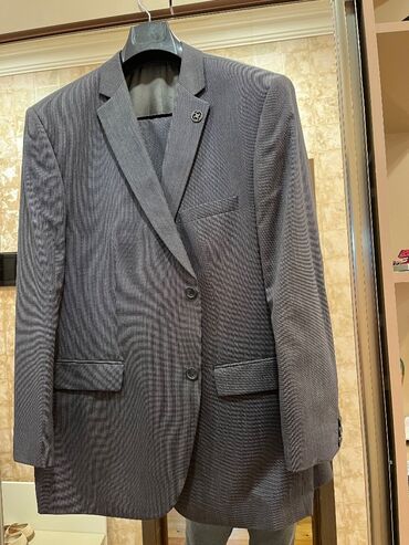 qaqa desti: Мужской костюм, Демисезон, 9XL (EU 58), цвет - Серый