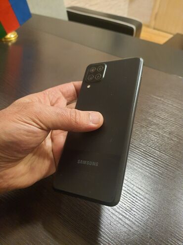 Samsung: Samsung Galaxy A12, 32 GB, rəng - Qara, Zəmanət, Sensor, Barmaq izi