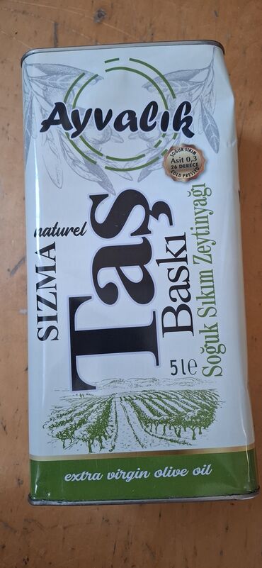 badam yağı: Zeytun yağı, 5 l, Ünvandan götürmə, Pulsuz çatdırılma, Ödənişli çatdırılma