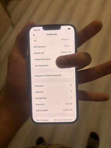 Apple iPhone: IPhone 14, 128 GB, Qara, Face ID — 7