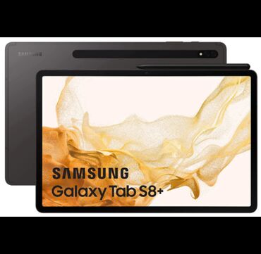 Samsung: İşlənmiş Samsung Galaxy Tab S8+, 12,4", 128 GB, Pulsuz çatdırılma, Ünvandan götürmə