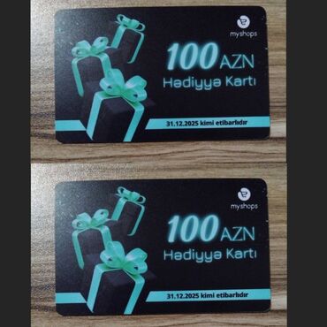 Hədiyyələr: 2 ədəd 100 aznlik Myshops hədiyyə kartı satılır. Myshops mağazalarında