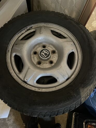 запчасти cr v: Железные Диски R 15 Honda, Комплект, отверстий - 5, Б/у