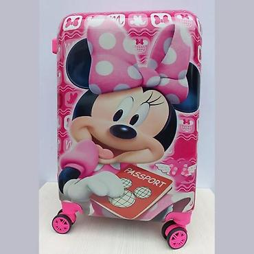 Rančevi, torbe i koferi: Dečji kofer na točkiće – Minnie Mouse motiv - Dimenzije: kabinski — 2