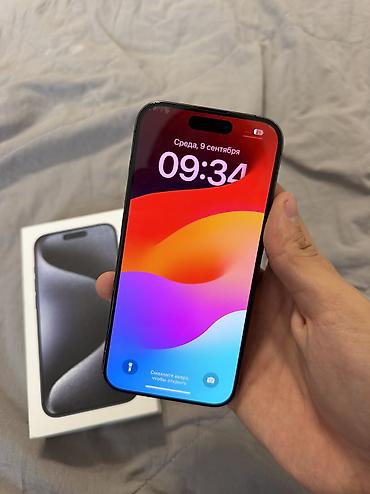 Apple iPhone: IPhone 15 Pro, Б/у, 256 ГБ, Blue Titanium, 80 % — 7