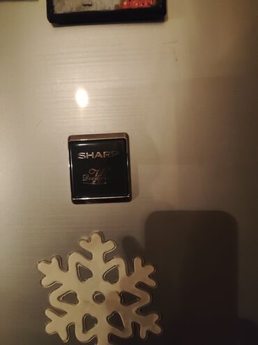 Soyuducular: İşlənmiş 2 qapılı Sharp Soyuducu Satılır, rəng - Boz, Təkərli — 5